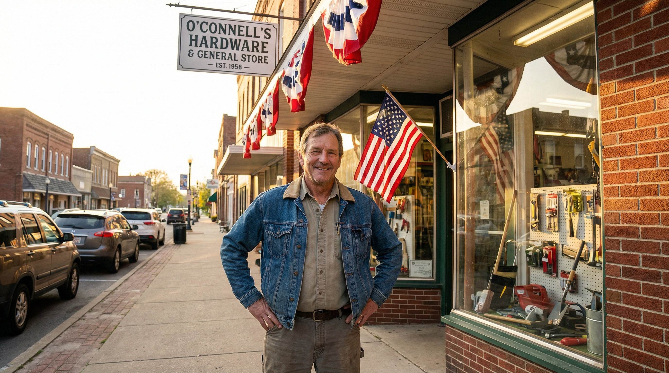 American small business owner